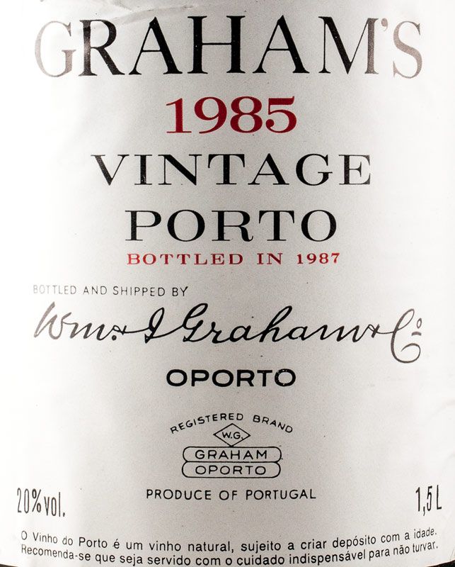 1985 Graham's Vintage Porto 1,5L