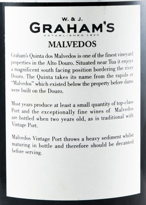 1987 Graham's Quinta dos Malvedos Vintage Port