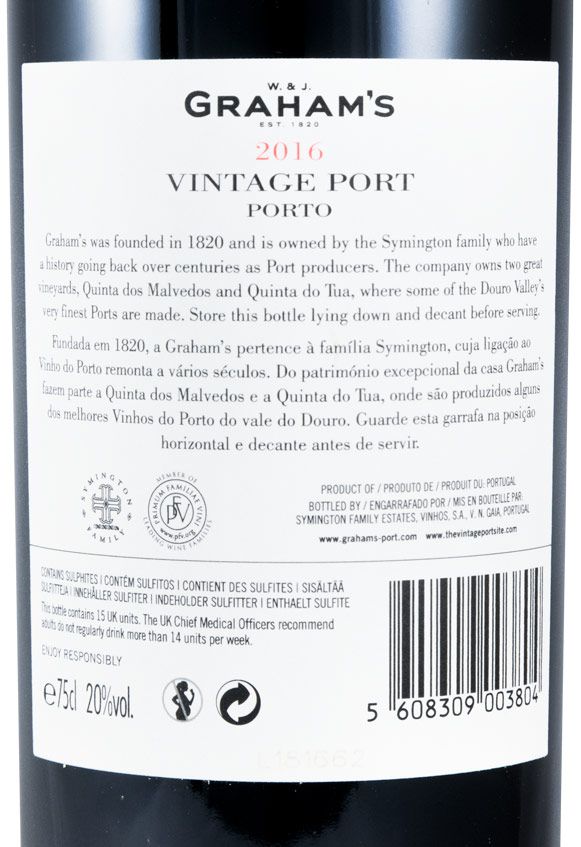 2016 Graham's Vintage Port