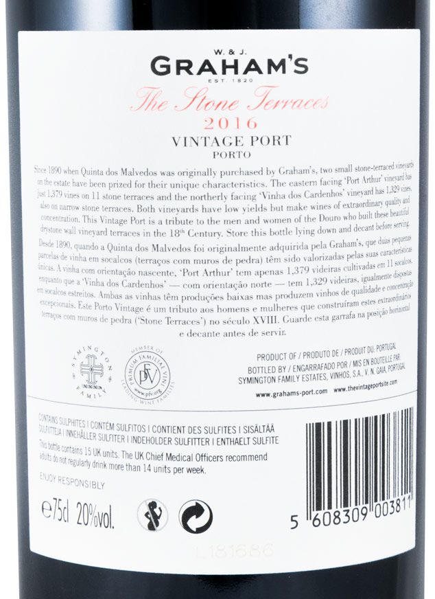 2016 Graham's The Stone Terraces Vintage Port