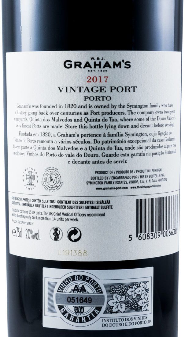 2017 Graham's Vintage Porto