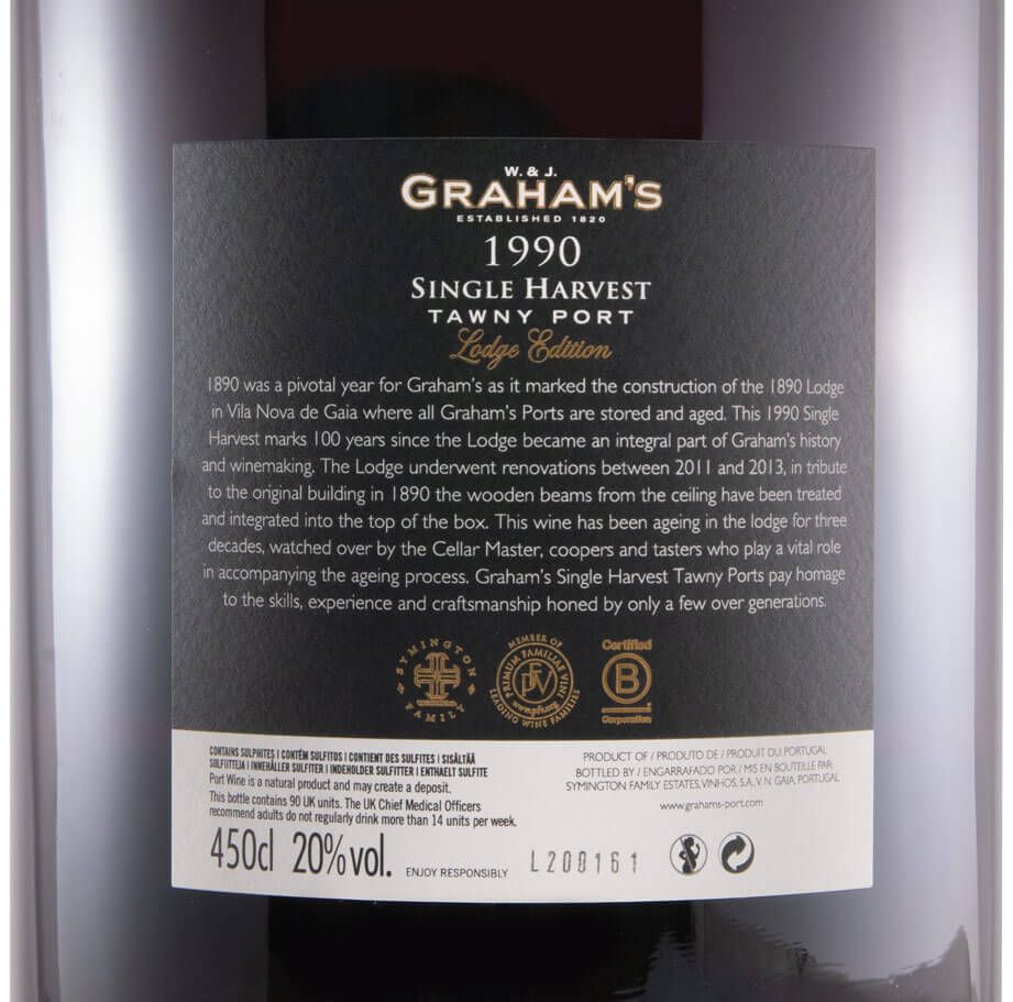 1990 Graham's Single Harvest Port 4.5L
