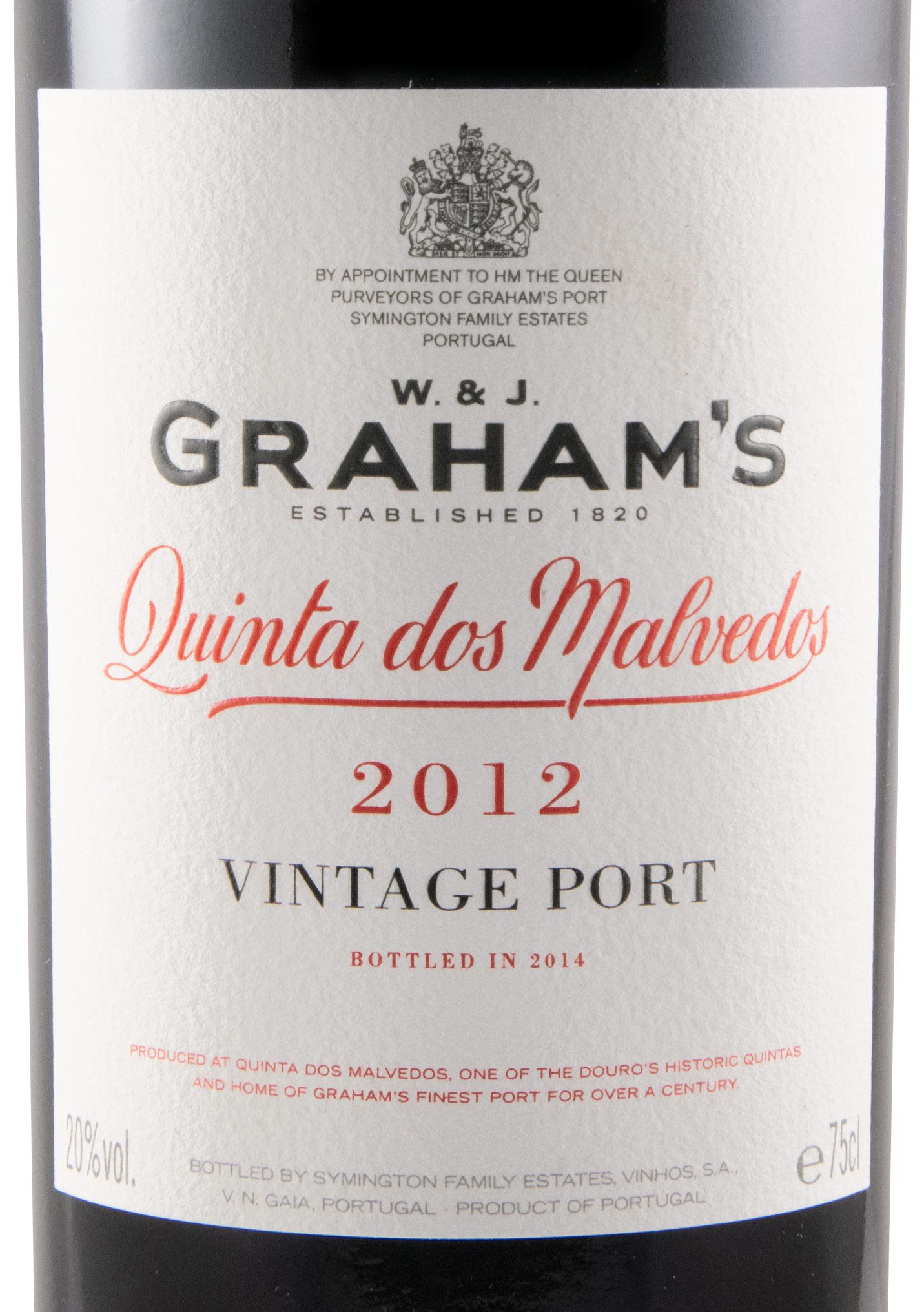 2012 Graham's Quinta dos Malvedos Vintage Porto
