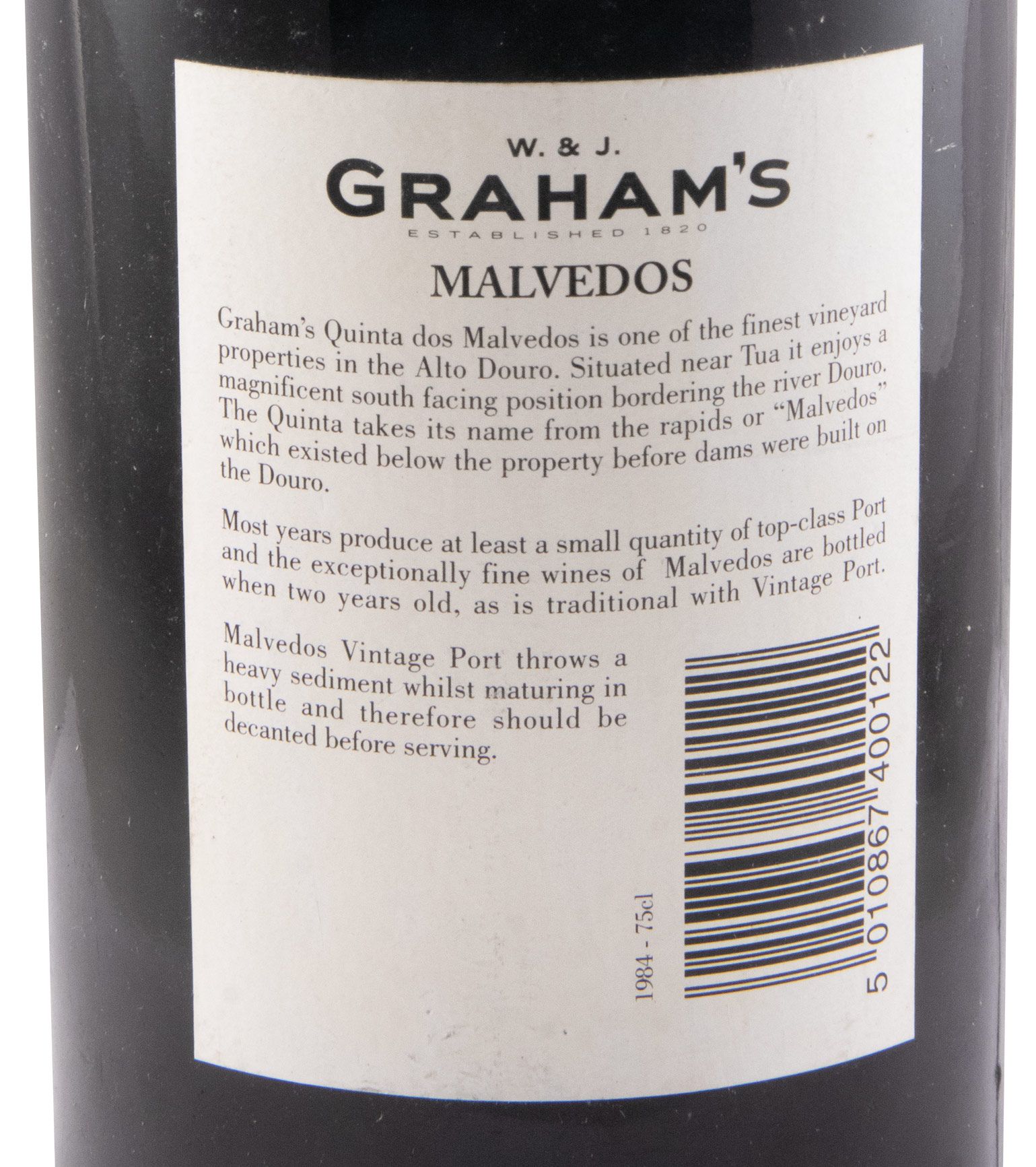 1984 Graham's Quinta dos Malvedos Vintage Porto