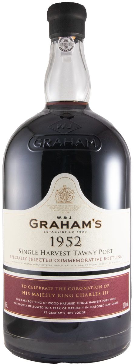 1952 Graham's Comemoração da Coroação do Rei Charles III Colheita Port 4.5L
