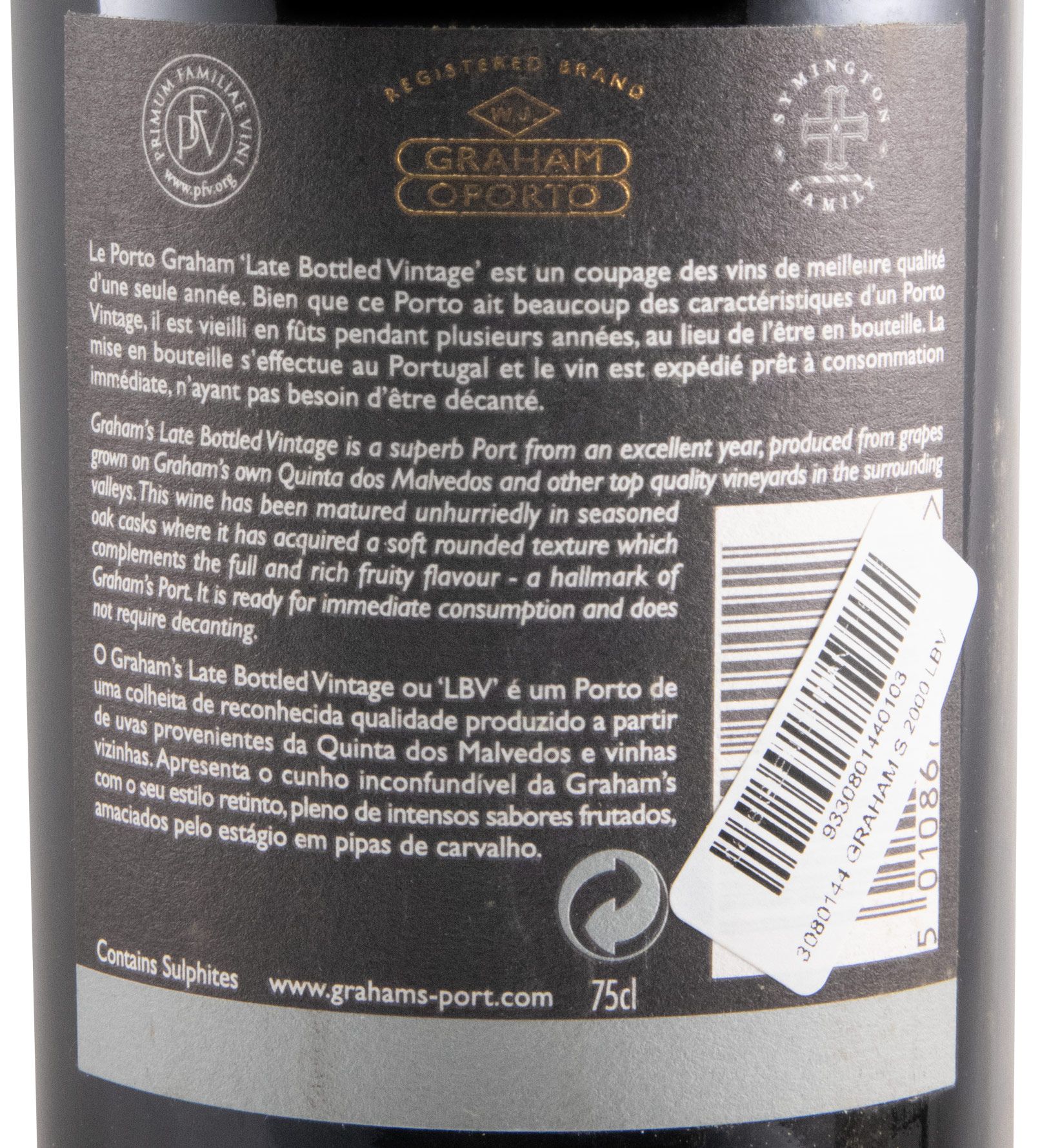2000 Graham's LBV Port