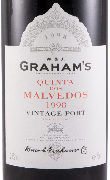 1998 Graham's Quinta dos Malvedos Vintage Porto