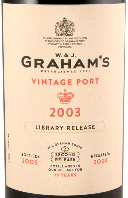 2003 Graham's Library Release Vintage Porto