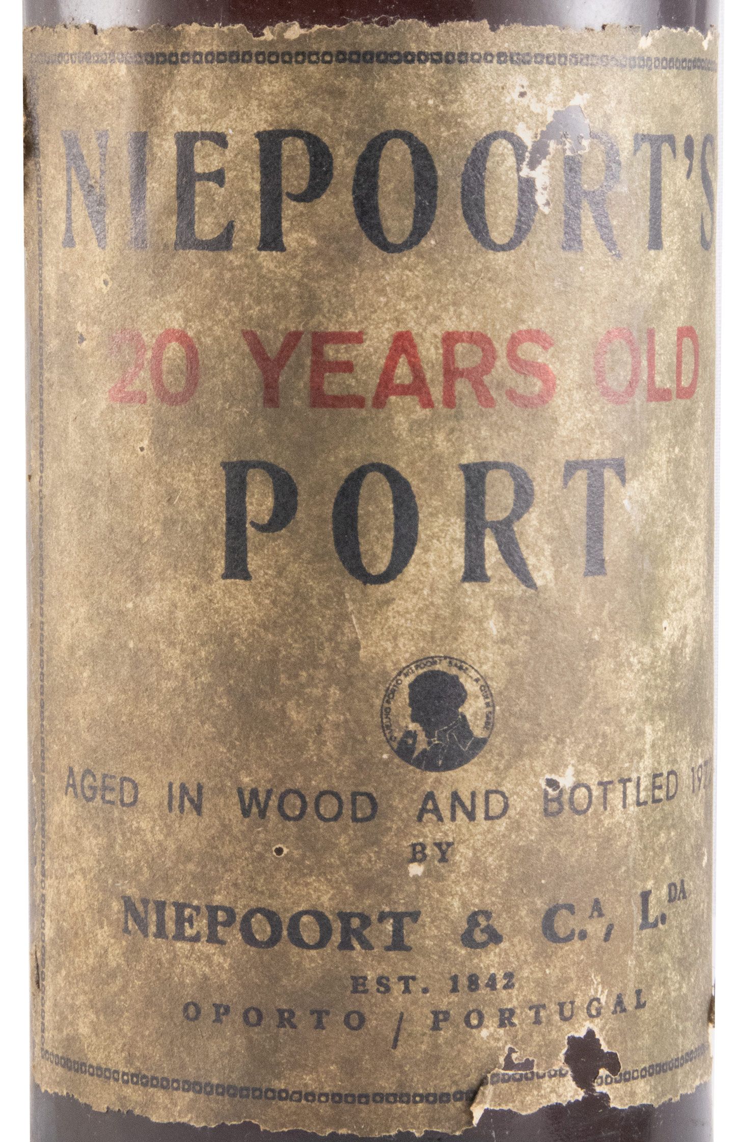 Niepoort 20 anos Porto (engarrafado em 1972 c/rótulo em papel)