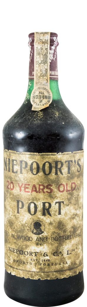 Niepoort 20 anos Porto (engarrafado em 1982 e rótulo de papel)