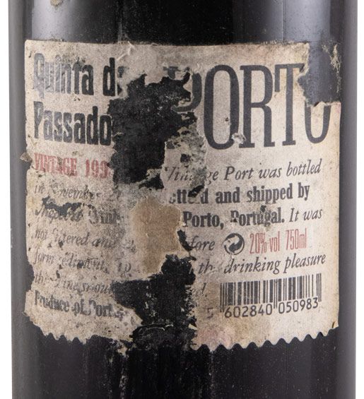 1998 Quinta do Passadouro Vintage Porto (rótulo danificado)
