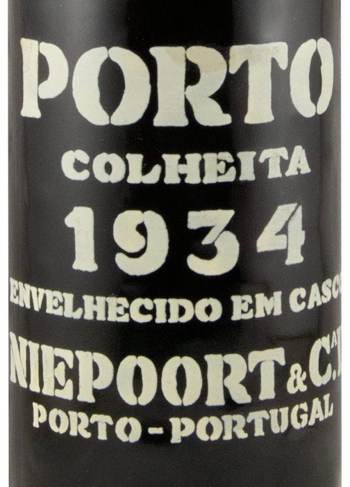 1934 Niepoort Colheita Port (damaged seal)