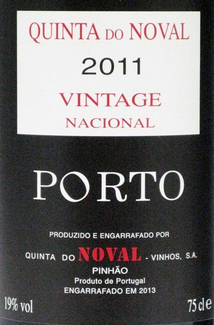 2011 Noval Nacional Vintage Porto