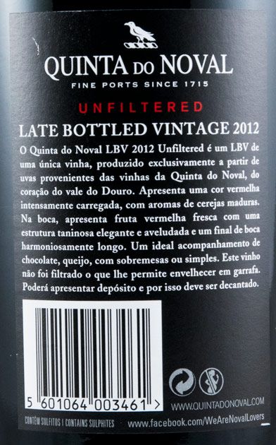 2012 Noval LBV Não Filtrado Porto