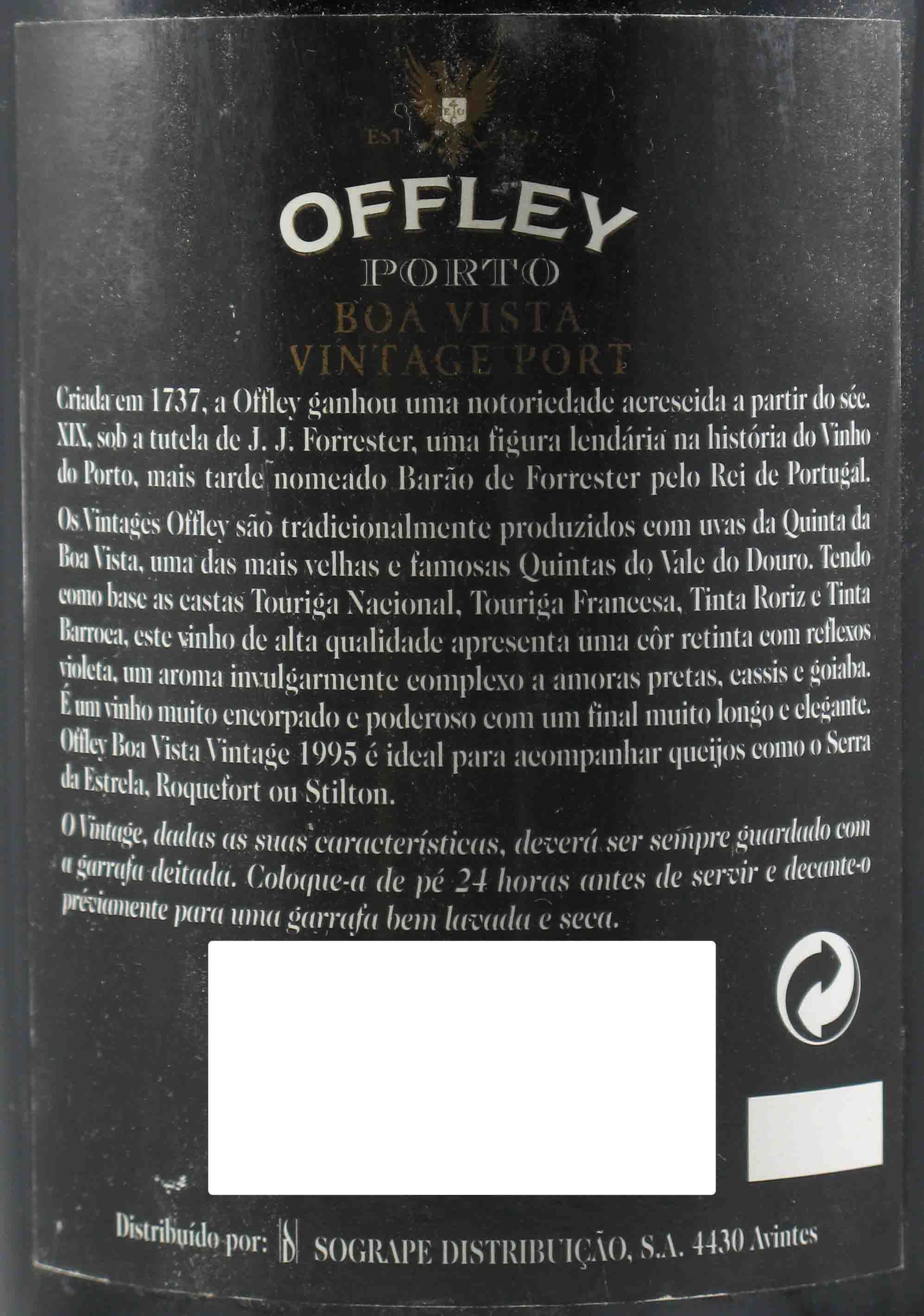 1995 Offley Boa Vista Vintage Porto