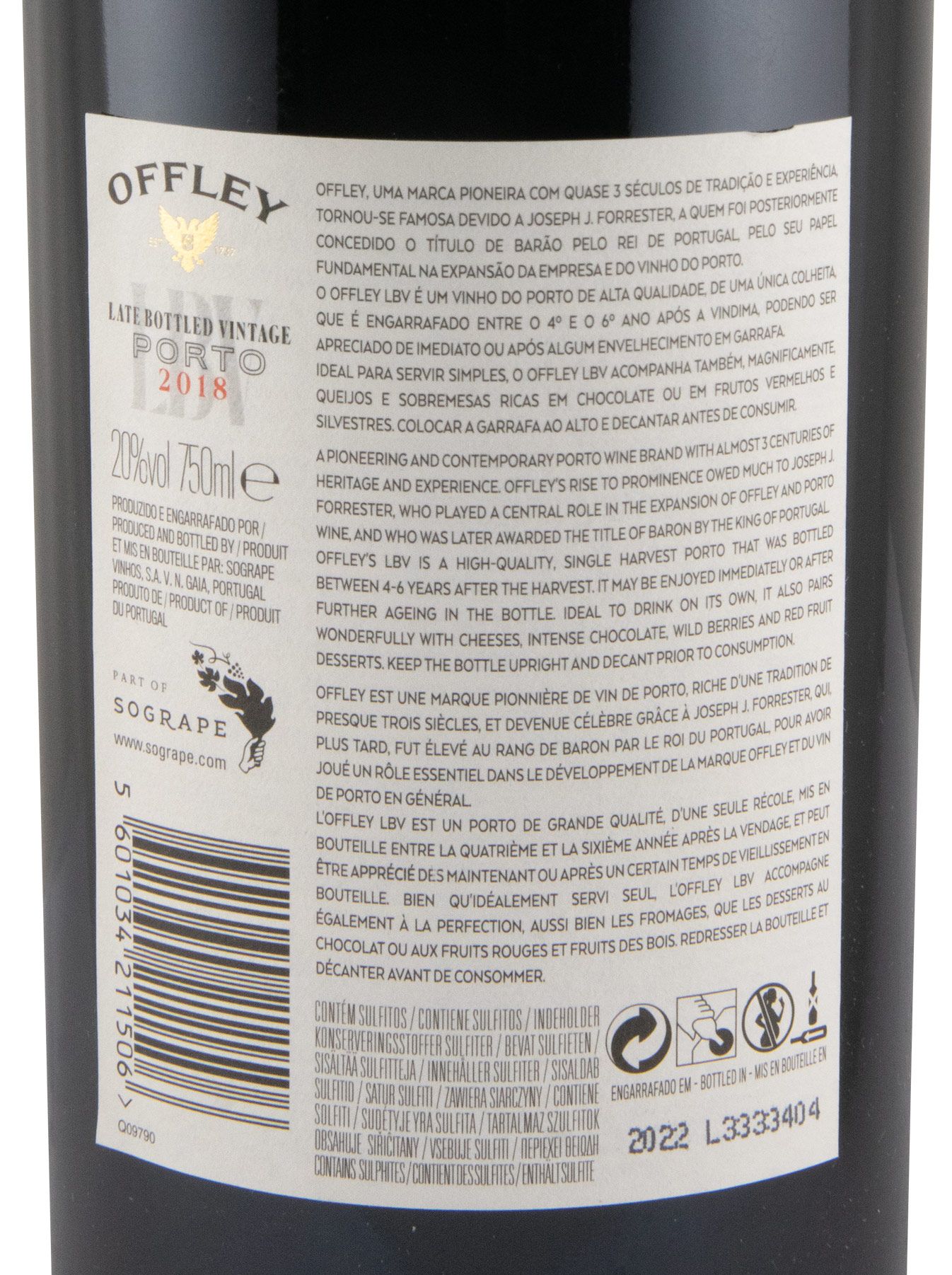 2018 Offley LBV Port