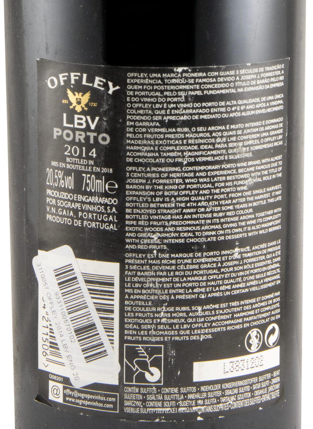 2014 Offley LBV Port (bottled in 2018)