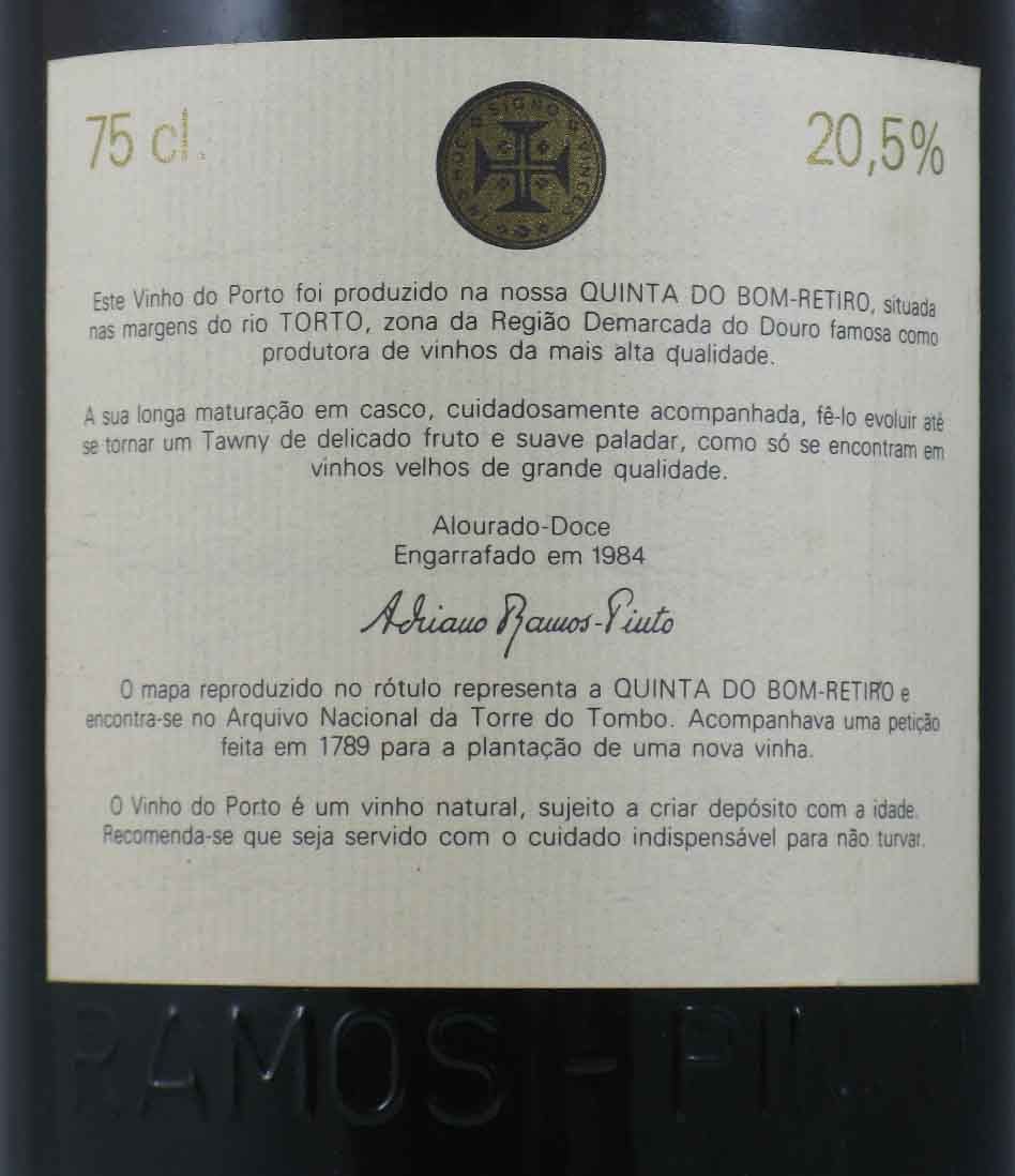 Ramos Pinto 20 anos (rótulo antigo)