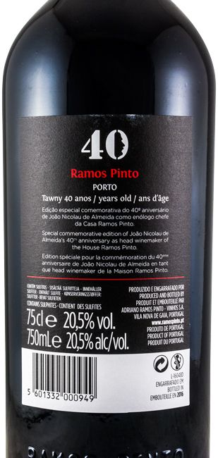 Ramos Pinto João Nicolau Almeida 40 anos Porto