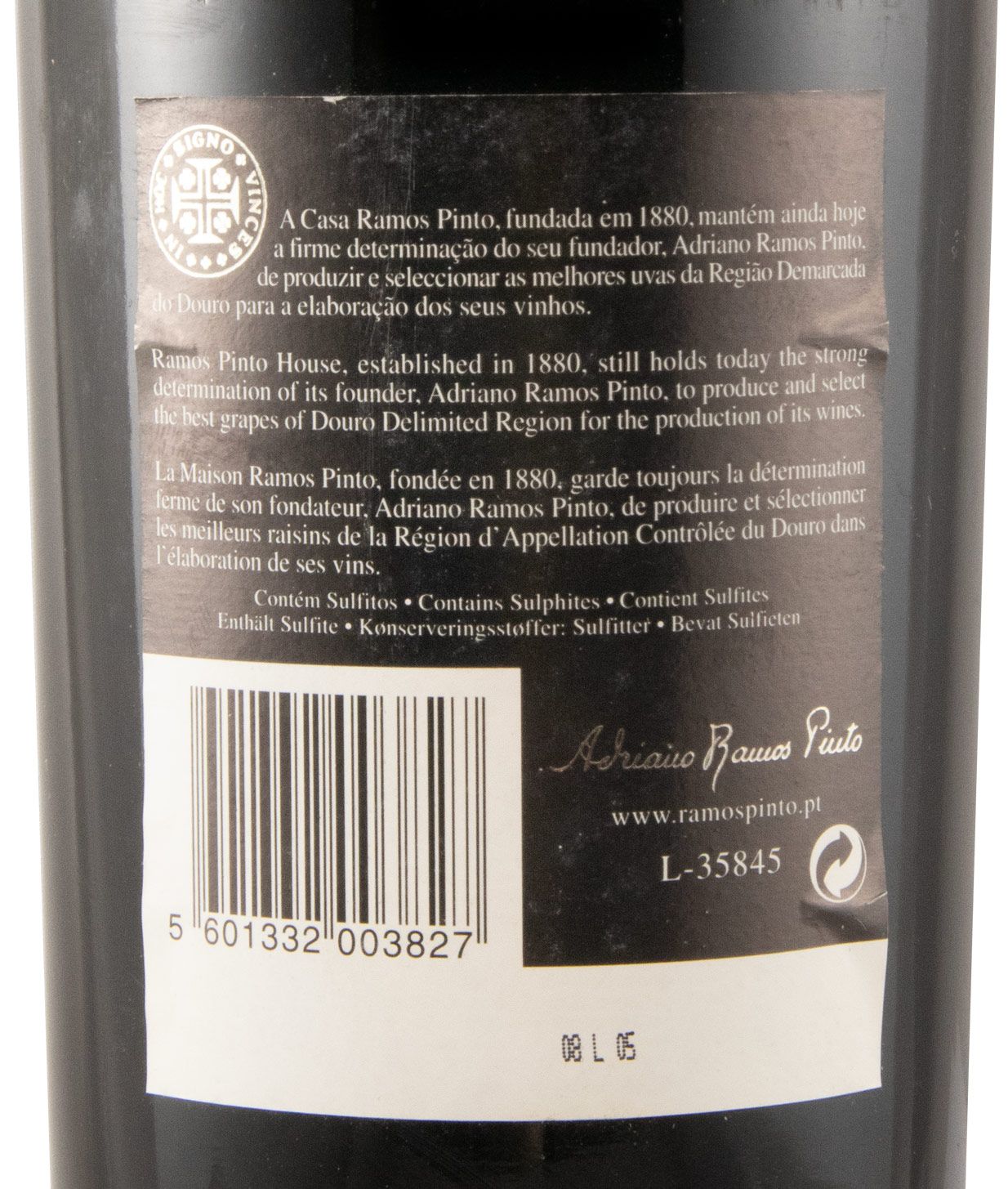 2003 Ramos Pinto Vintage Porto