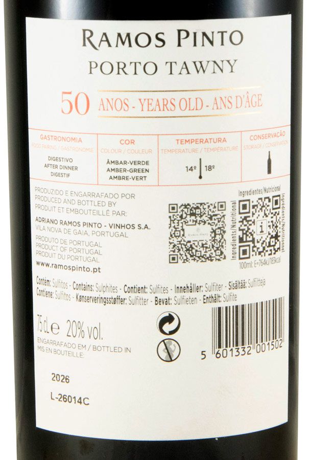 Ramos Pinto 50 years Port