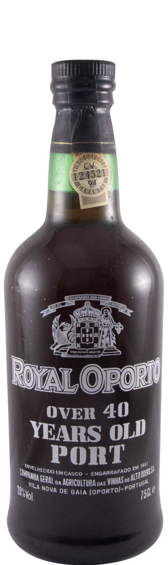 Real Companhia Velha Royal Oporto +40 years Port (laser-engraved bottle)