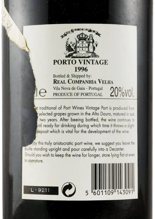 1996 Real Companhia Velha Vintage Porto