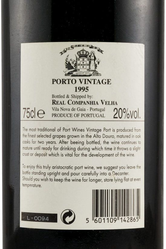 1995 Real Companhia Velha Vintage Porto