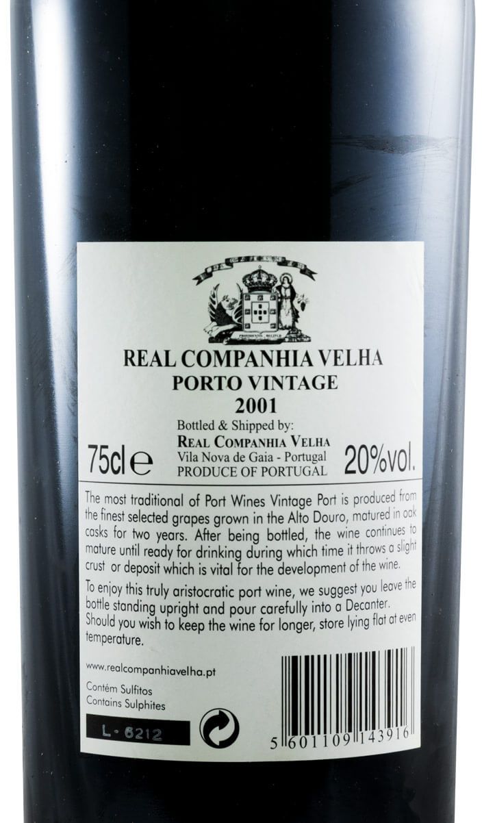2001 Real Companhia Velha Vintage Porto
