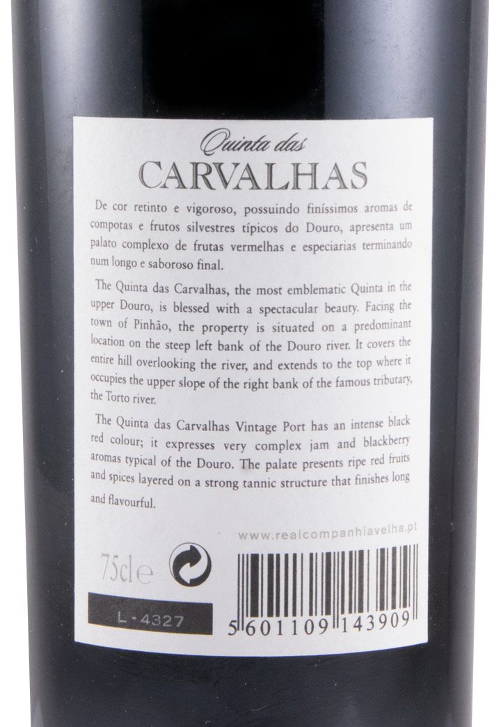 2001 Quinta das Carvalhas Vintage Porto
