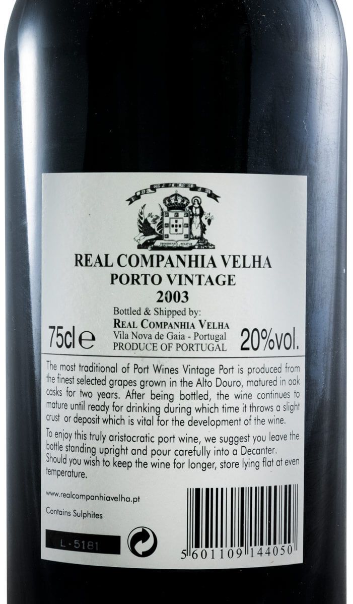 2003 Real Companhia Velha Vintage Porto