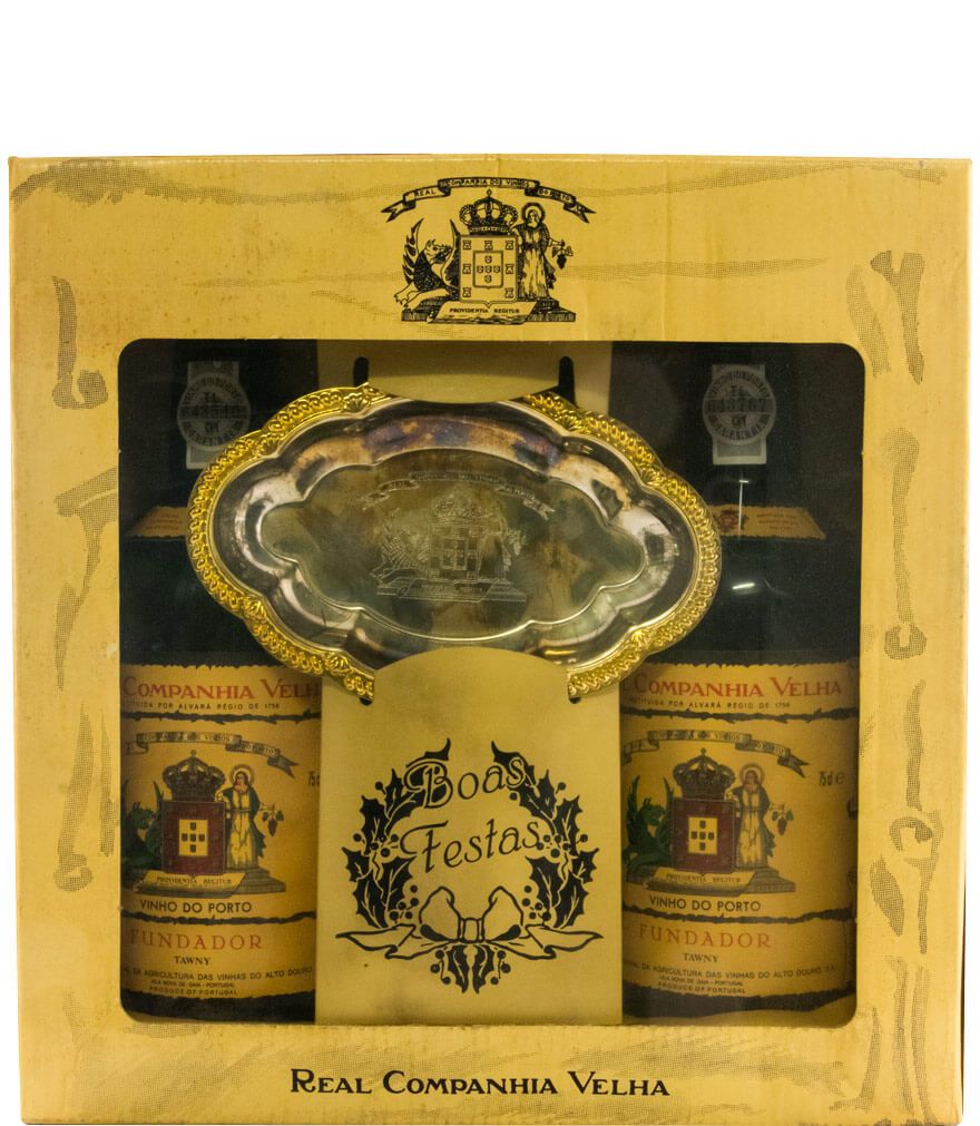 Real Companhia Velha Tawny Fundador w/Silver Plate Port 2x75cl