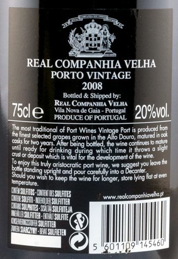2008 Real Companhia Velha Vintage Porto
