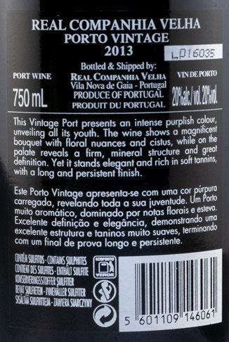 2013 Real Companhia Velha Vintage Porto