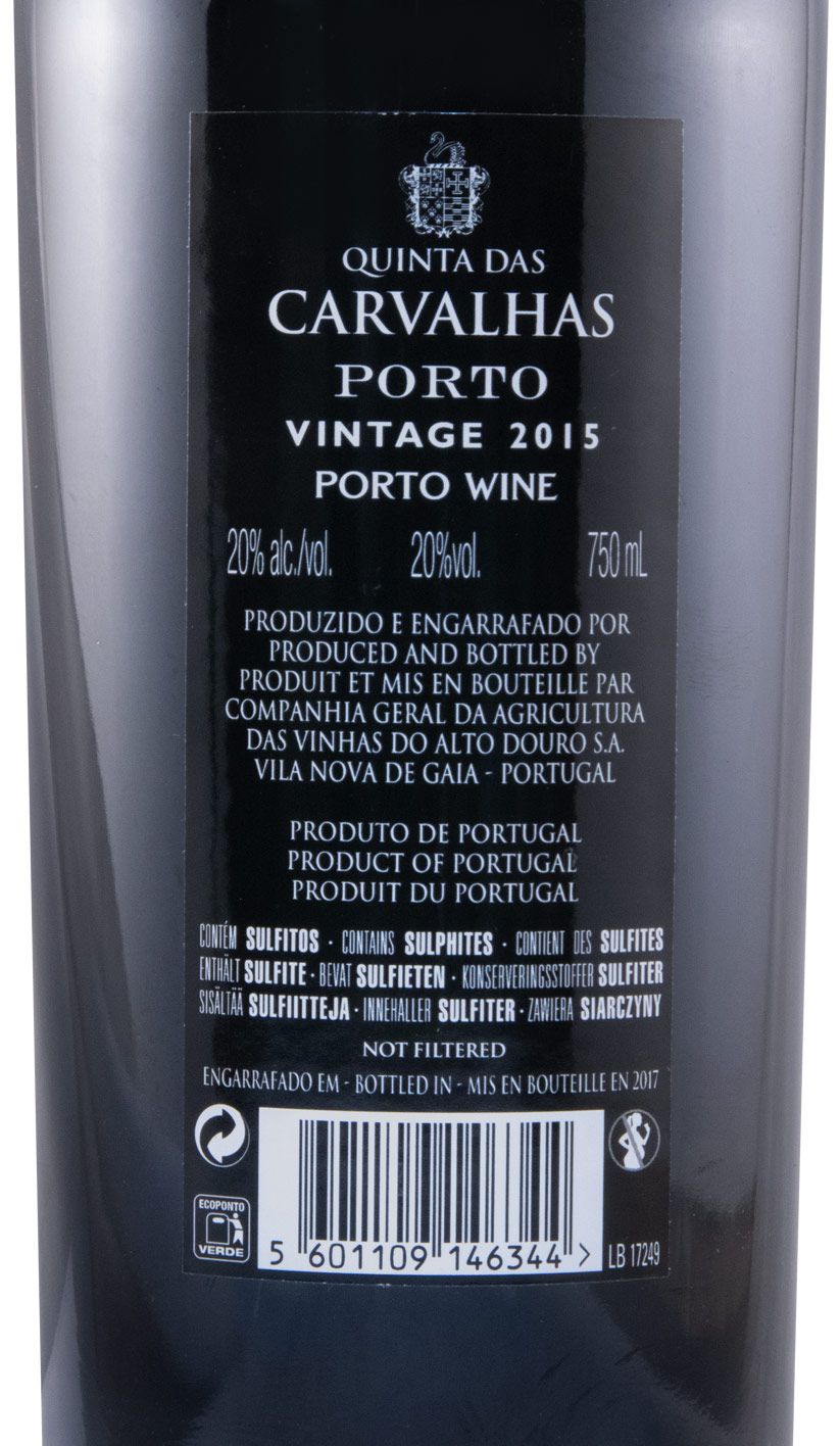 2015 Quinta das Carvalhas Vintage Porto
