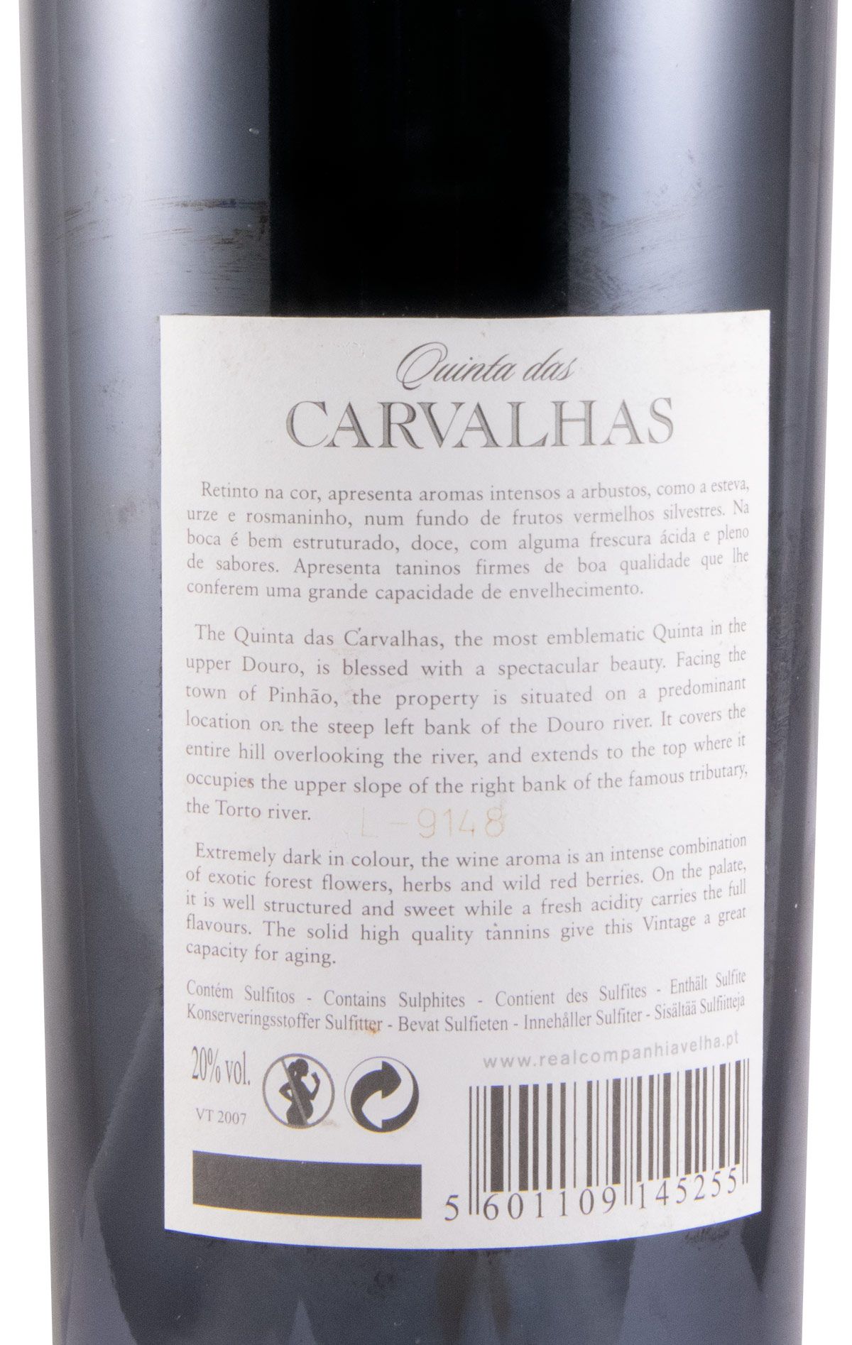 2007 Quinta das Carvalhas Vintage Porto