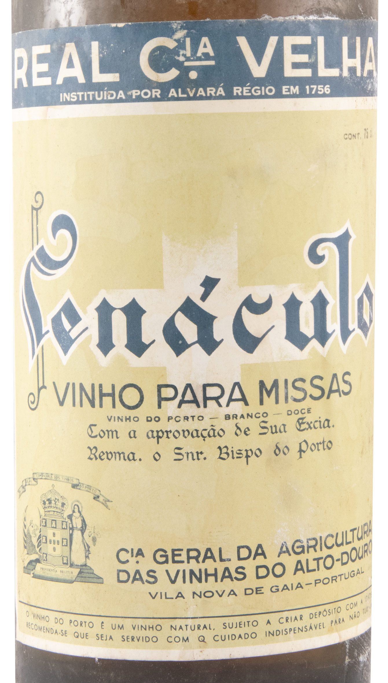 Real Companhia Velha Cenáculo Branco Doce Porto (vinho para missas)