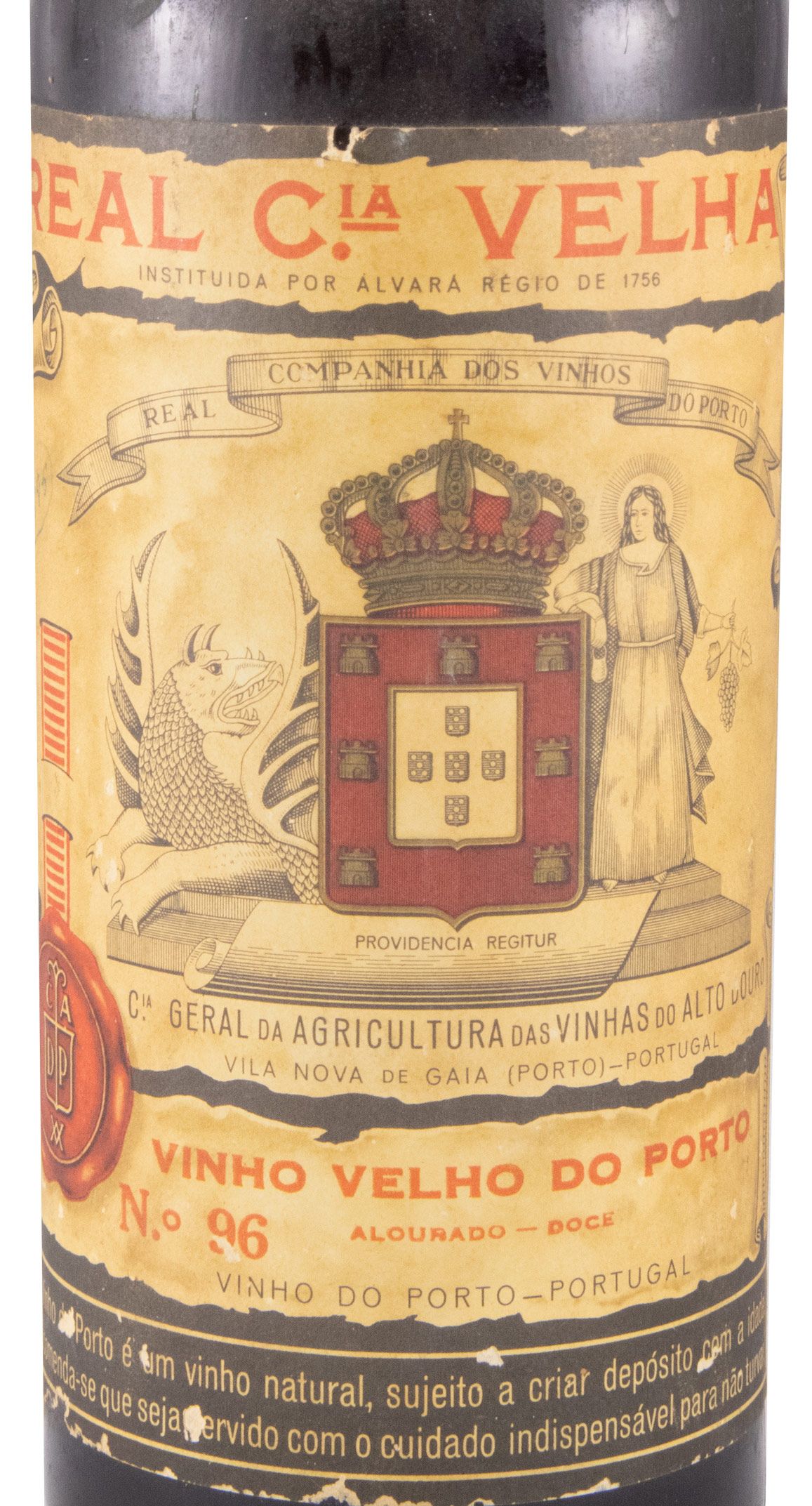 Real Companhia Velha Colheita N.º 96 Porto (rótulo de papel)