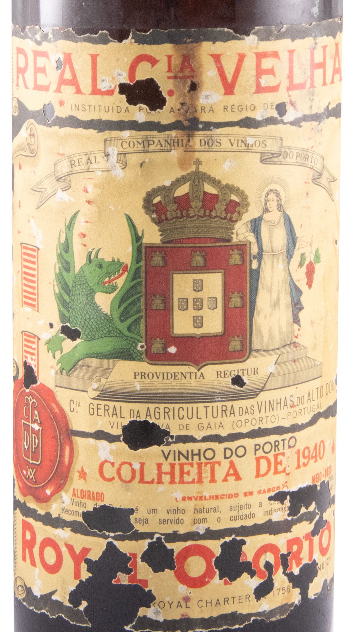 1940 Real Companhia Velha Colheita Port (slender bottle)