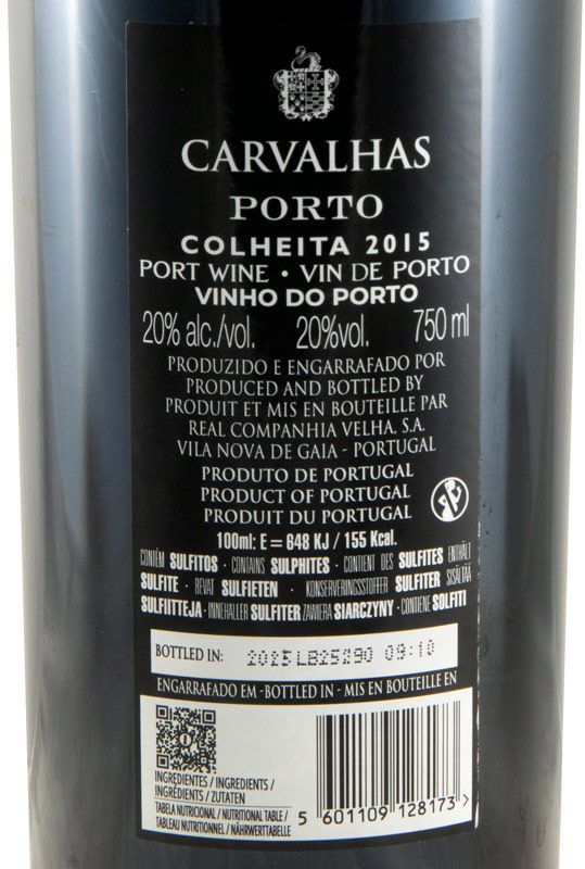 2015 Quinta das Carvalhas Colheita Porto