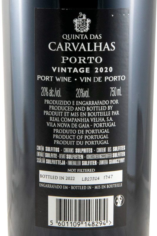 2020 Quinta das Carvalhas Vintage Porto