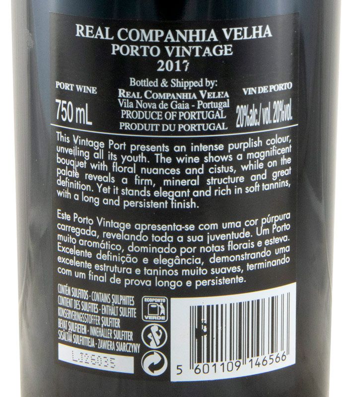 2017 Real Companhia Velha Vintage Porto