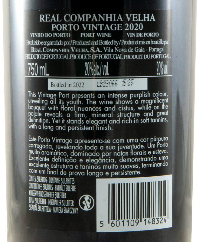 2020 Real Companhia Velha Vintage Porto