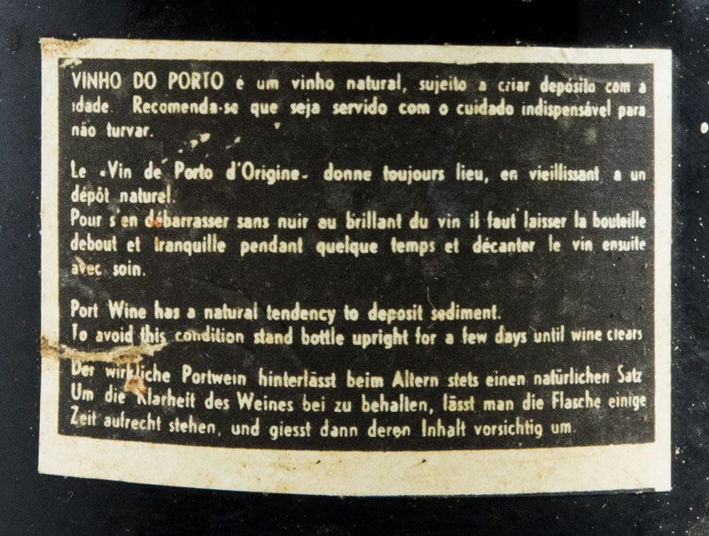 1960 Real Vinícola Vintage Port (laser-engraved bottle)