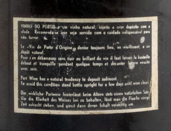 1953 Real Vinícola Síbio Vintage Porto