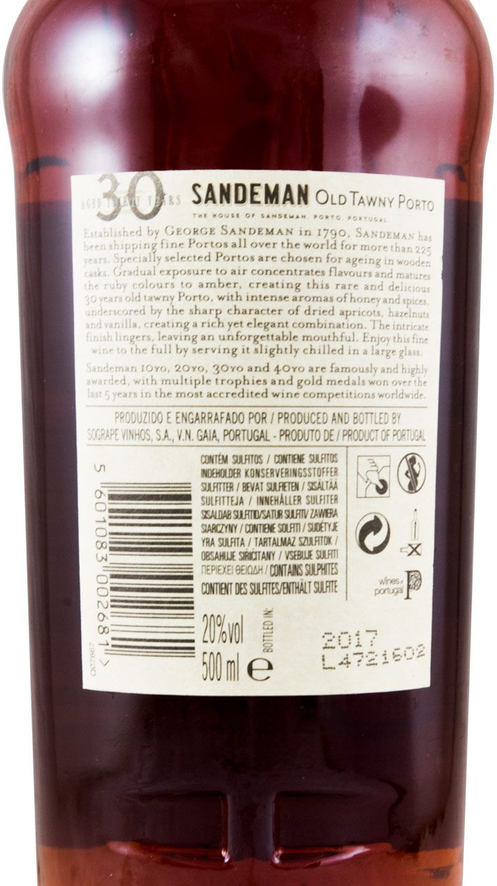 Sandeman 30 years Port 50cl