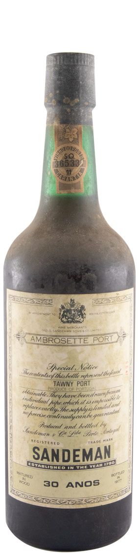 Sandeman Ambrosette 30 anos Porto (engarrafado em 1977)