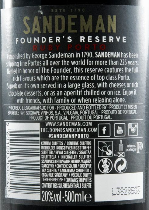Sandeman Founder's Reserve Porto 50cl