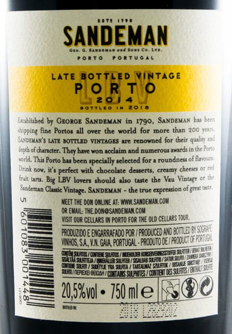 2014 Sandeman LBV Port