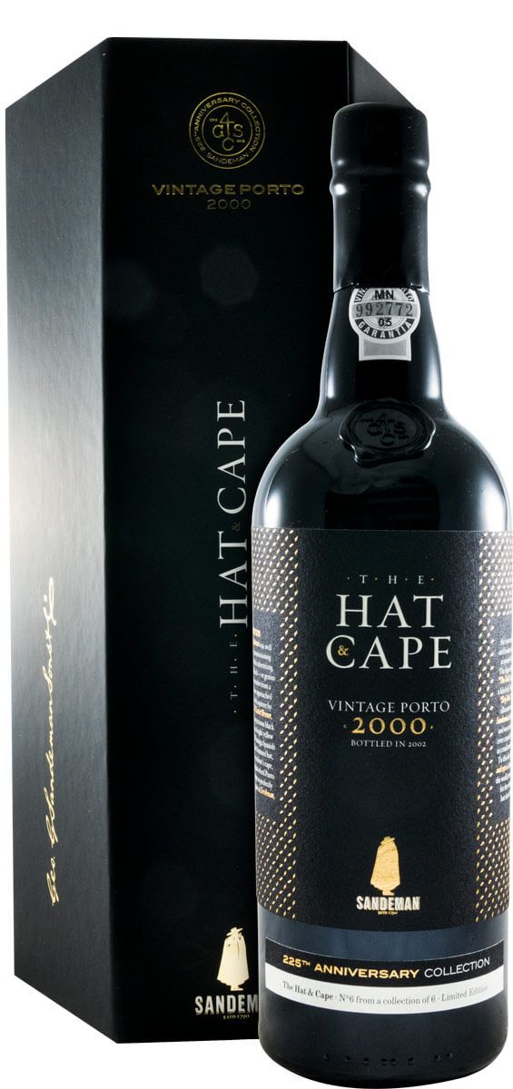 2000 Sandeman The Hat & Cap 225th Anniversary Collection Vintage Porto